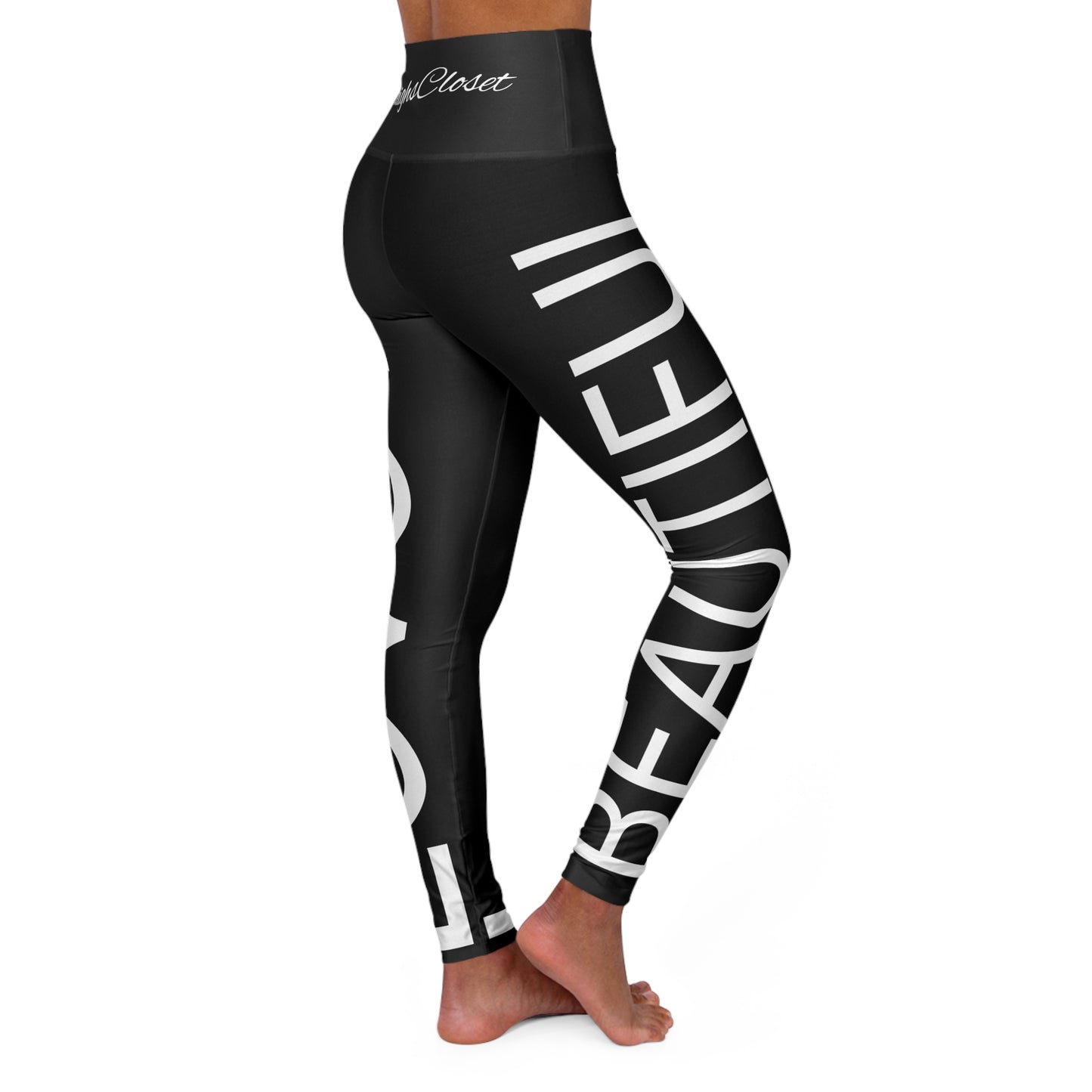 High Waisted Love Is Beautiful Yoga Leggings