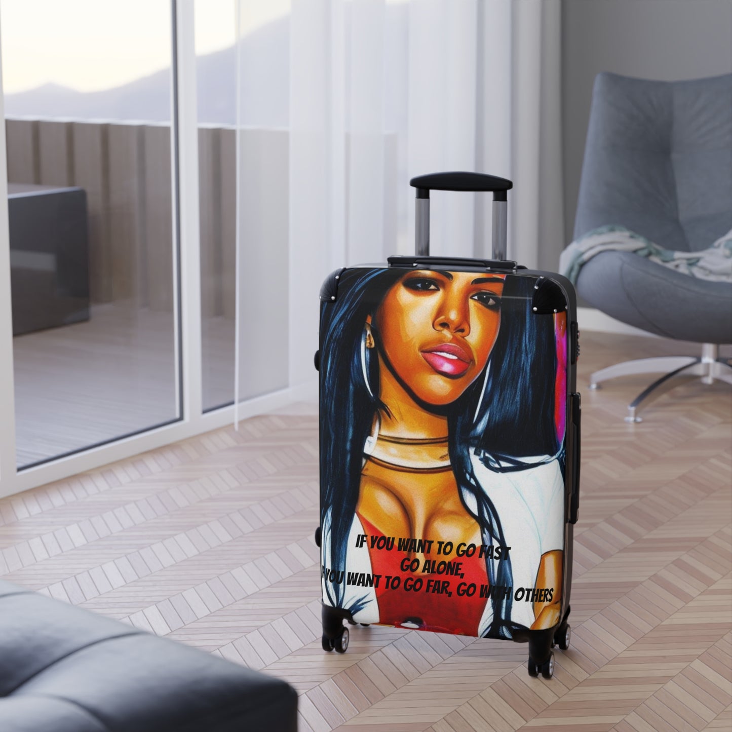 Aaliyah Tribute Suitcases