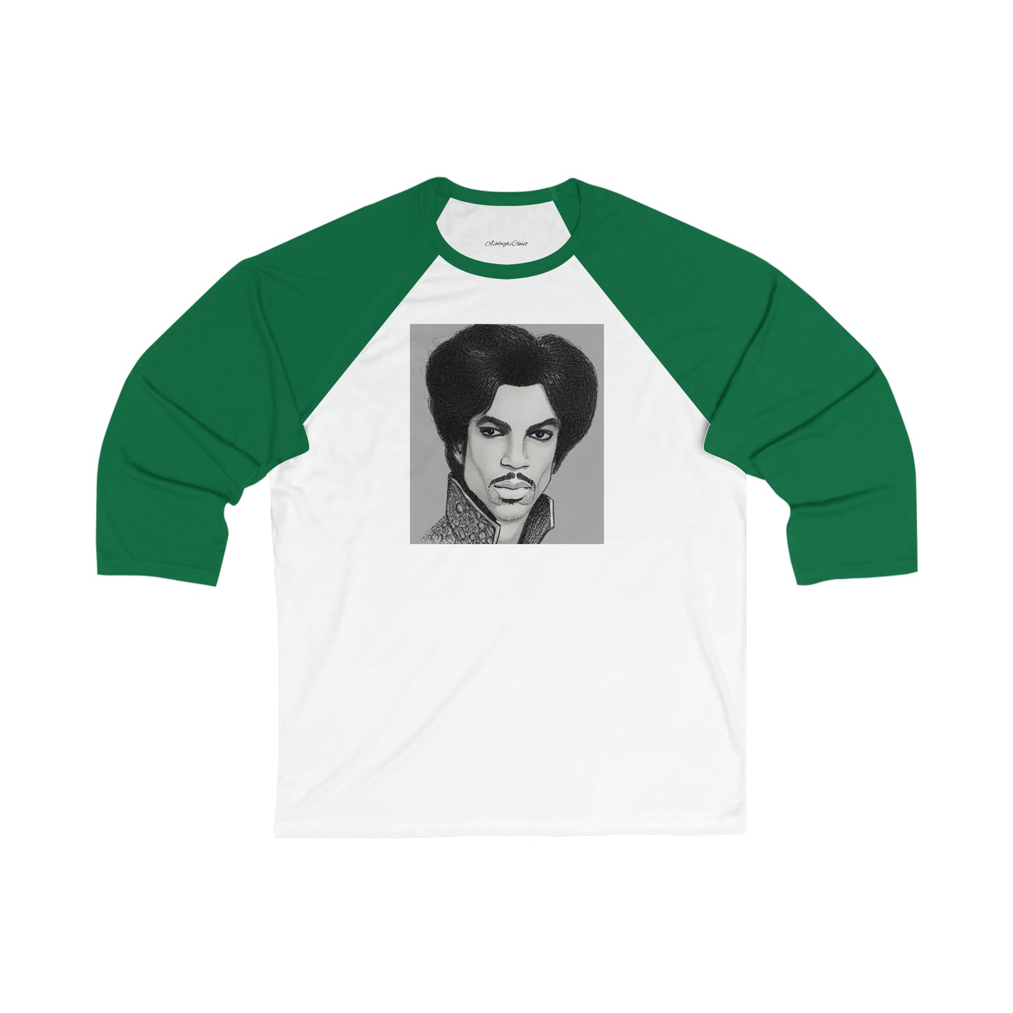 Unisex 3\4 Sleeve Sketching Prince Baseball Tee