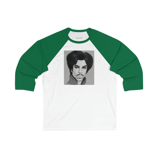 Unisex 3\4 Sleeve Sketching Prince Baseball Tee