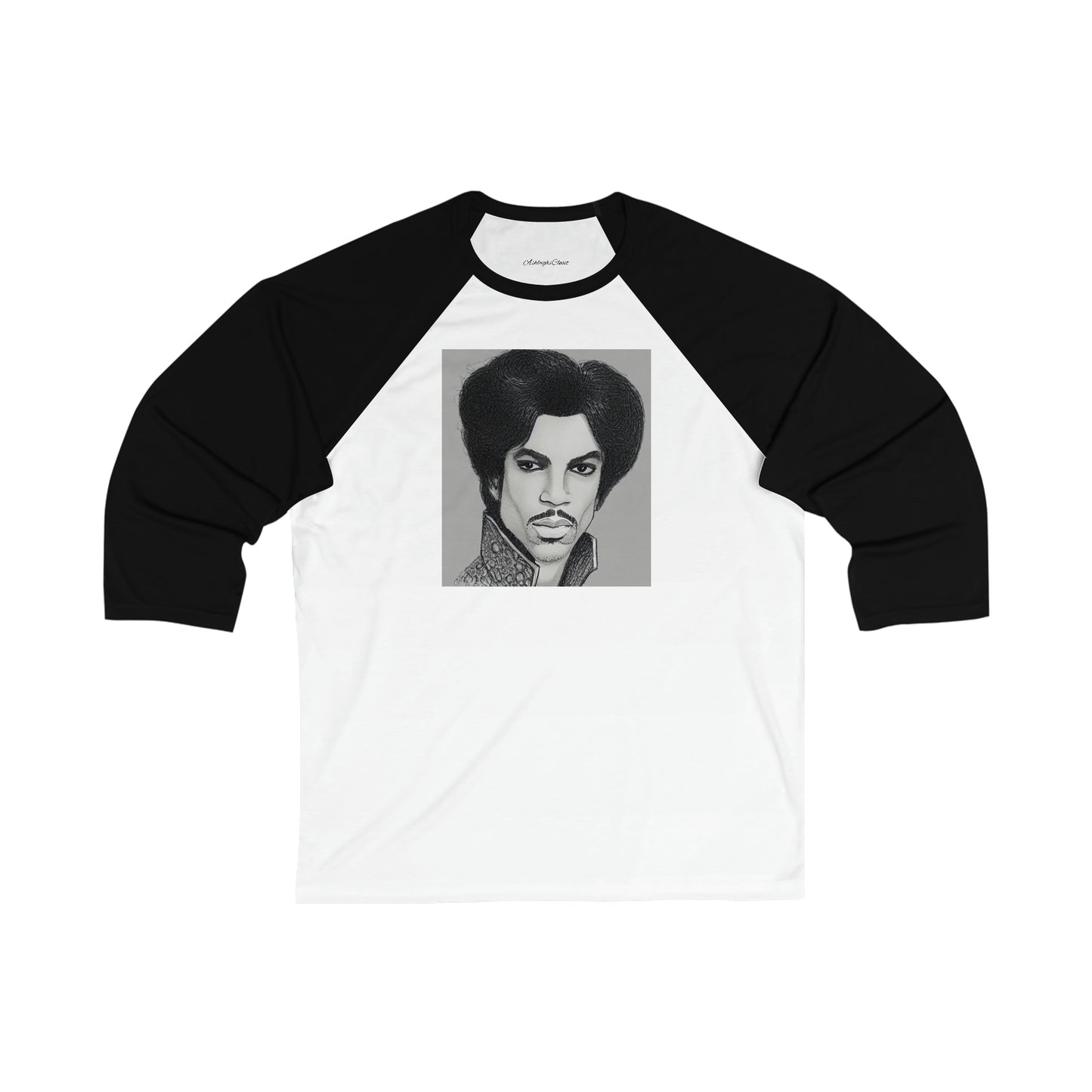 Unisex 3\4 Sleeve Sketching Prince Baseball Tee