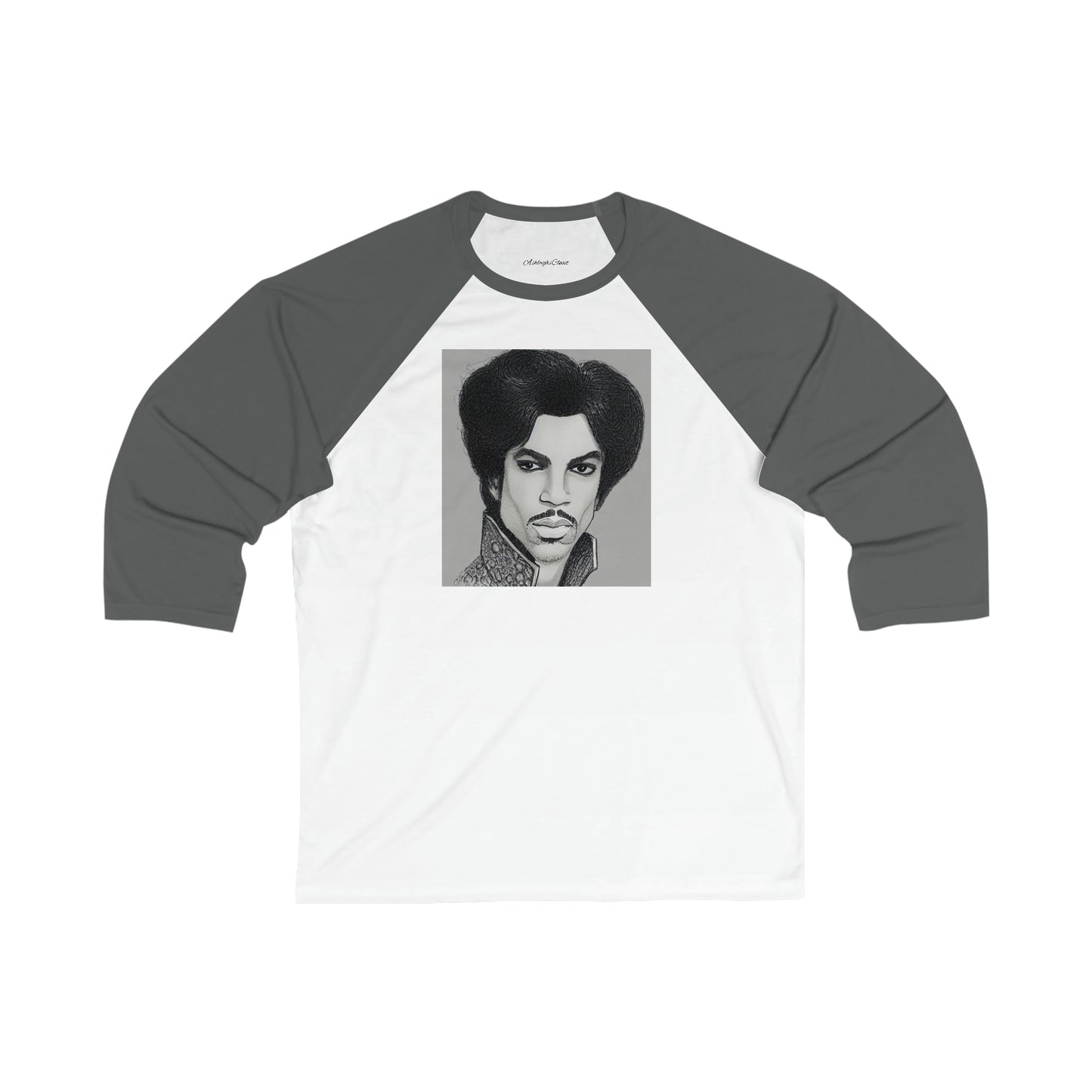 Unisex 3\4 Sleeve Sketching Prince Baseball Tee