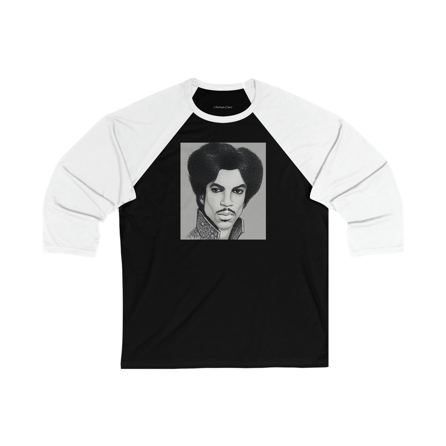 Unisex 3\4 Sleeve Sketching Prince Baseball Tee