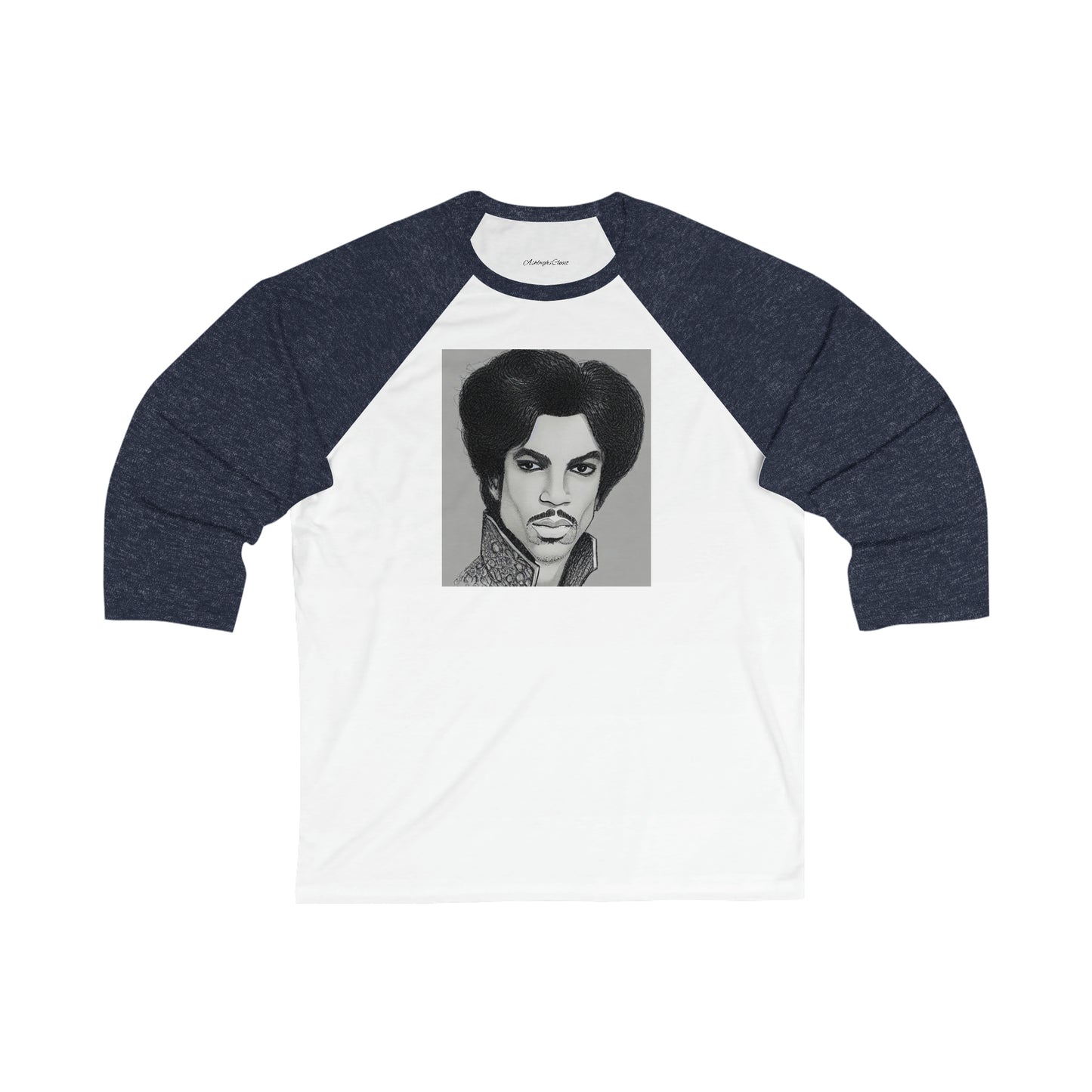 Unisex 3\4 Sleeve Sketching Prince Baseball Tee