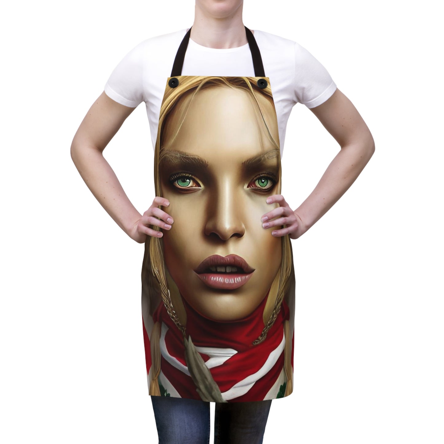 Kitchen Apron Featuring Golden Aura